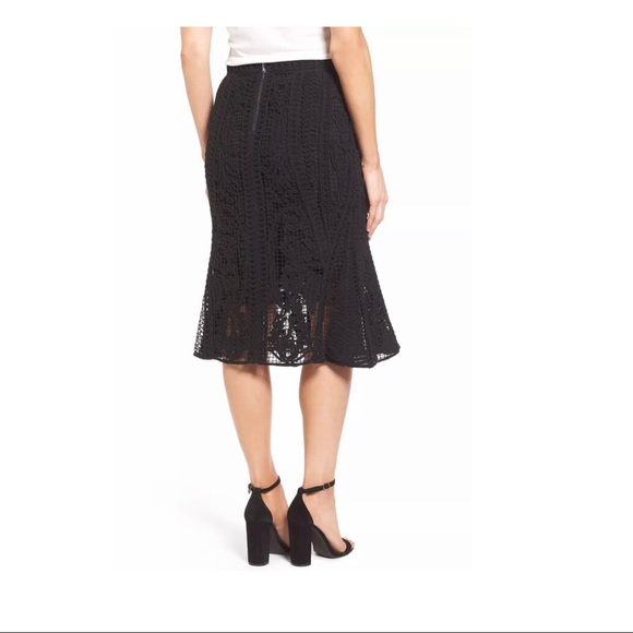 NWT $498 Kobi Halperin Courtney Crochet‎ Lace Panel Skirt [SZ 0 ] - Picture 2 of 8